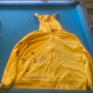 Pokémon yellow zip up sweatshirt